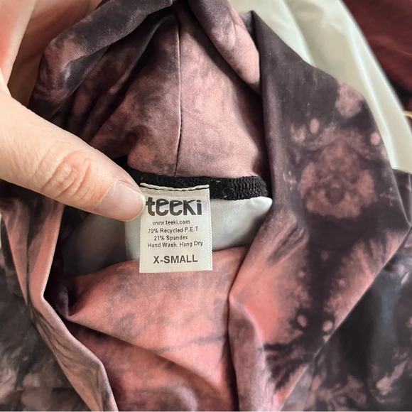 Teeki Leggings Women's XS Eagle Feather Dreamcatcher Tie Dye Bohemian Yoga - Picture 8 of 9